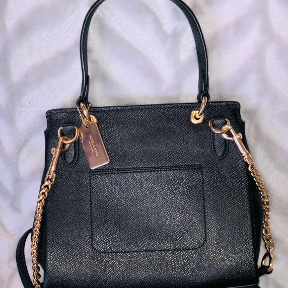 Coach Avary black crossgrain leather crossbody - Picture 10 of 12
